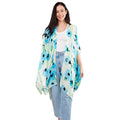 Flower Print Kimono Poncho