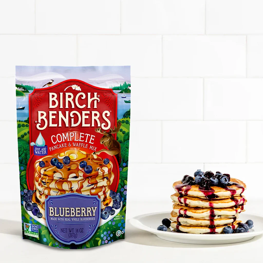 Birch Benders Pancake And Waffle Mix - Blueberry - Case Of 6 - 14 Oz