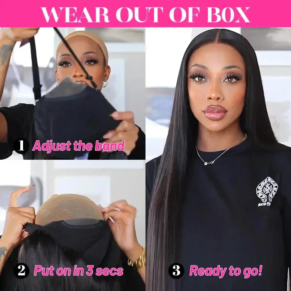 Bone Straight HD Glueless Wig – Ready to Wear