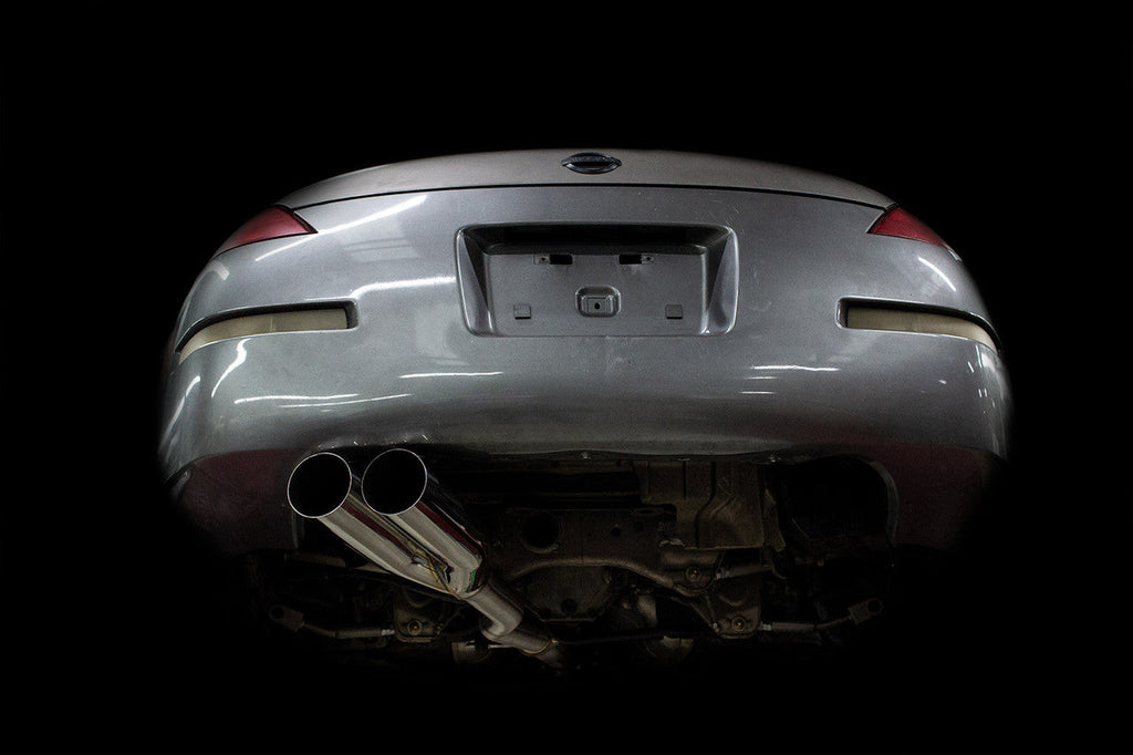ISR Performance EP (Straight Pipes) Dual Tip Exhaust 4in - Nissan 350Z IS-EPDUAL-350BO