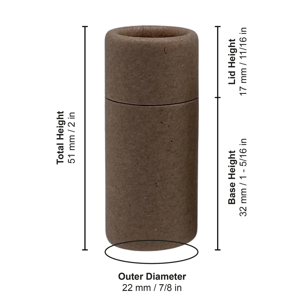 .25 ounce / 7 g Paper Lip Balm Tubes