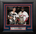 Tom Brady & David Ortiz 8" x 10" Framed Championship Trophy Photo