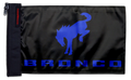 Bucking Bronco 12"x18" Forever Wave Flag for Jeep Wrangler CJ-7 and CJ-8 1976-1986