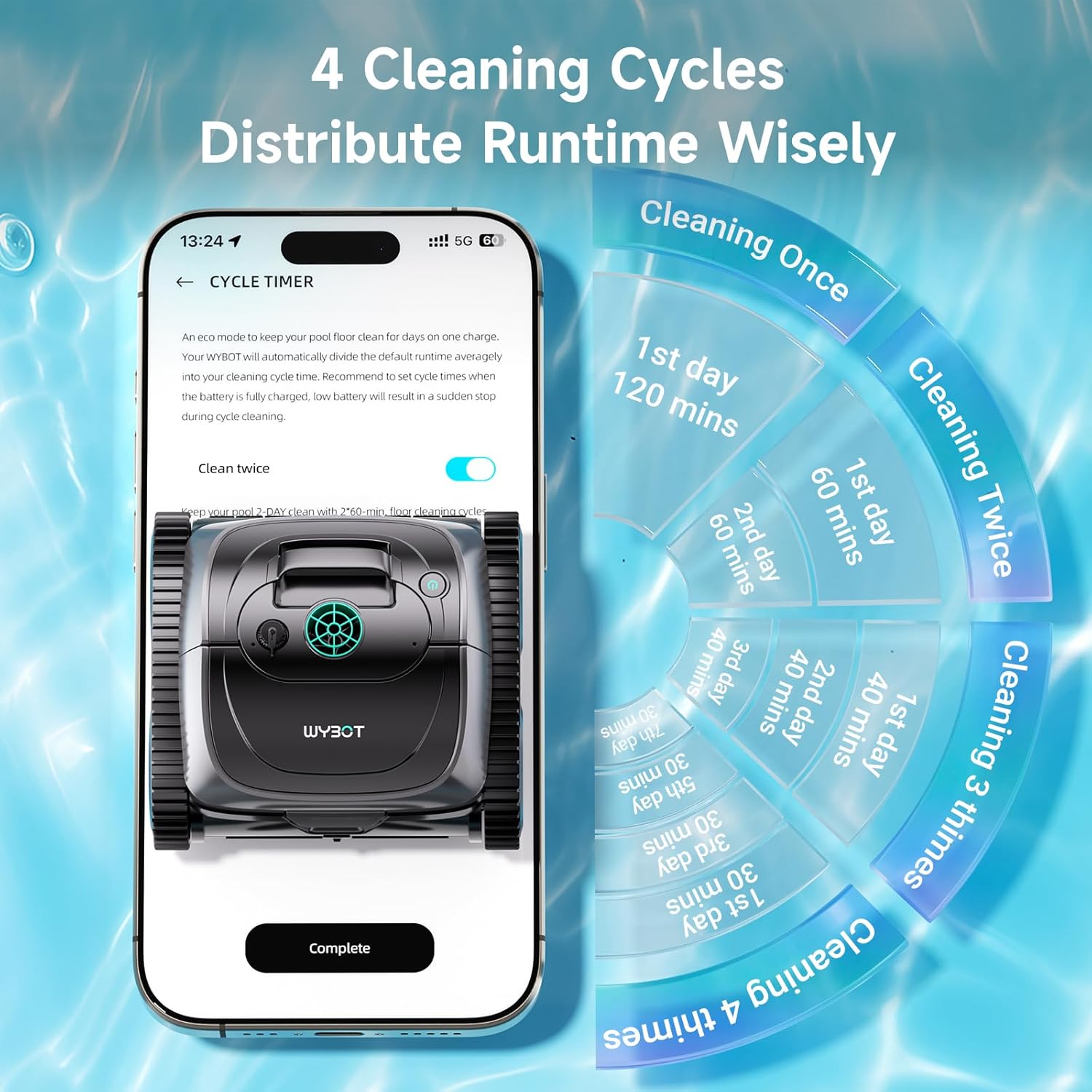 (2026 Upgrade) WYBOT C1 Cordless Robotic Pool Cleaner