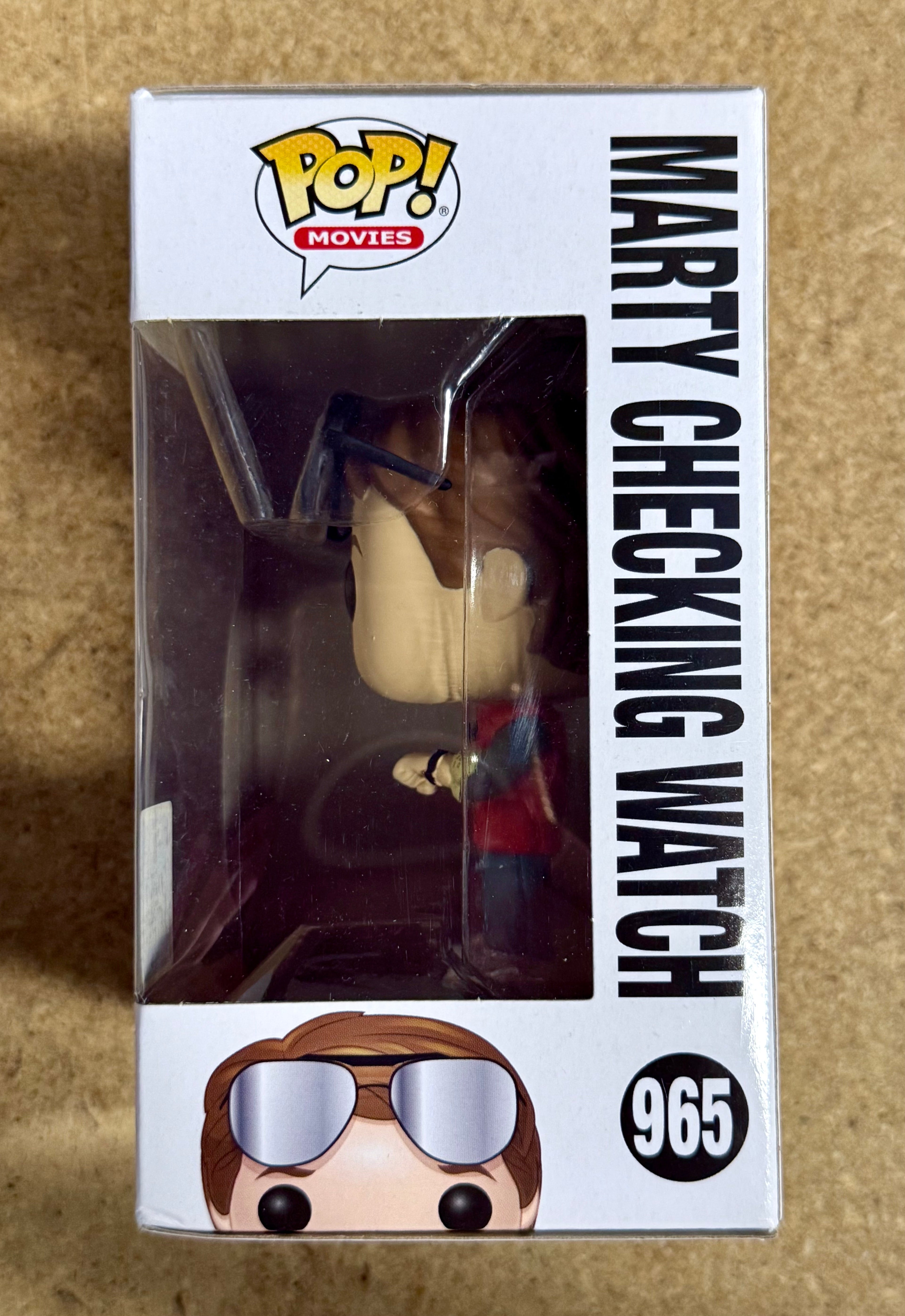 Funko Pop! Movies Marty McFly Checking Watch #965 Back to The Future SDCC 2020 Summer Con Exclusive