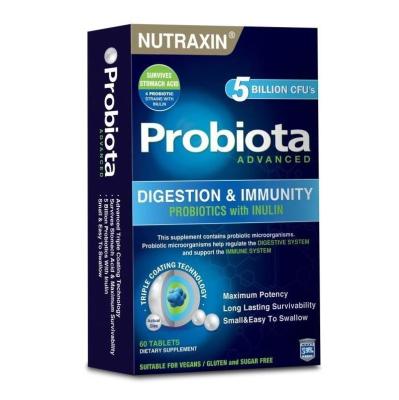 Nutraxin Probiota Advanced: Boost Digestive Health with Probiotic Supplement - Supports Gut Flora, Improves Digestion - 60 Tablets