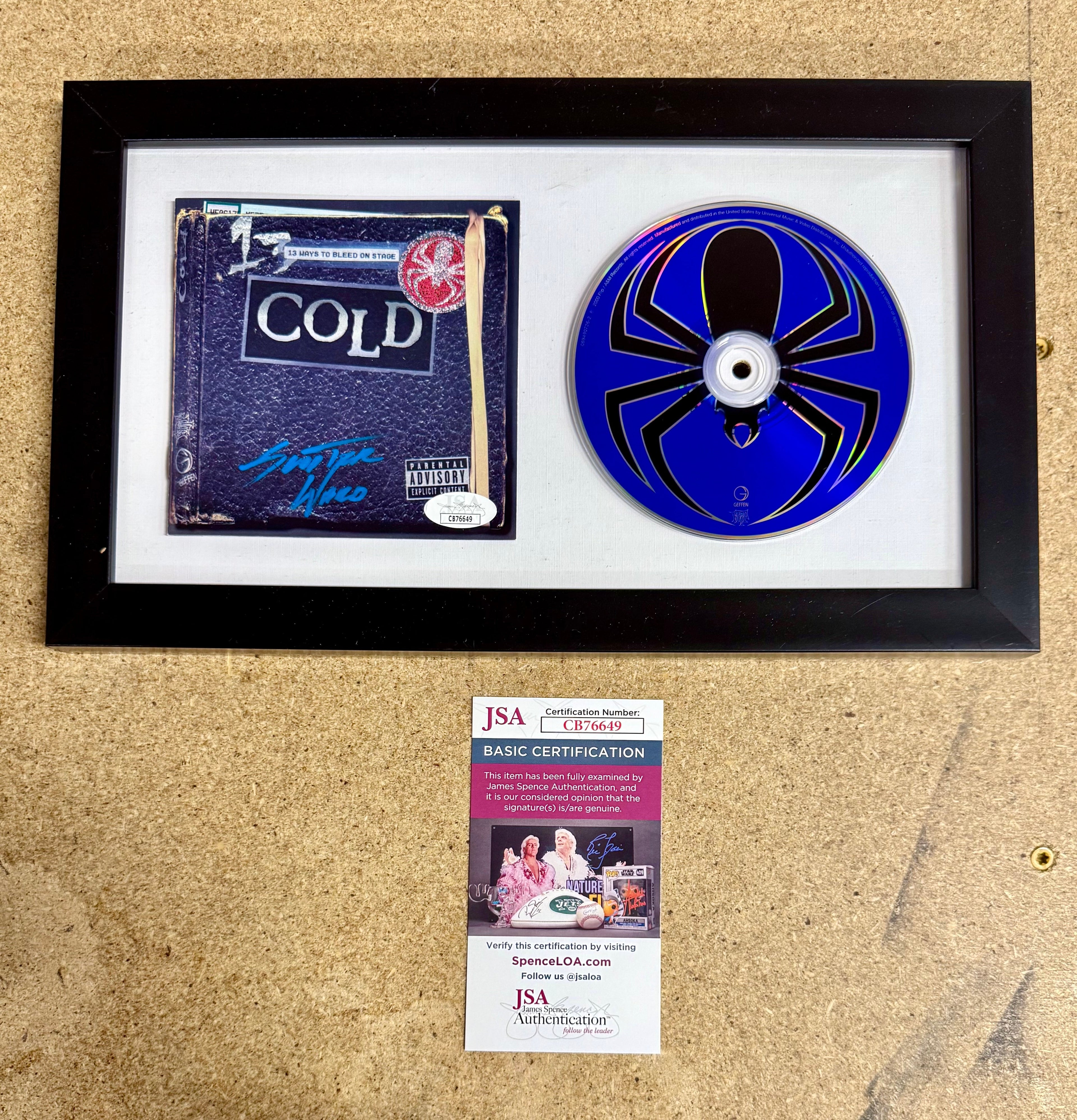 Scooter Ward Of Band Cold Signed “13 Ways To Bleed On Stage” (2000) CD Booklet JSA COA