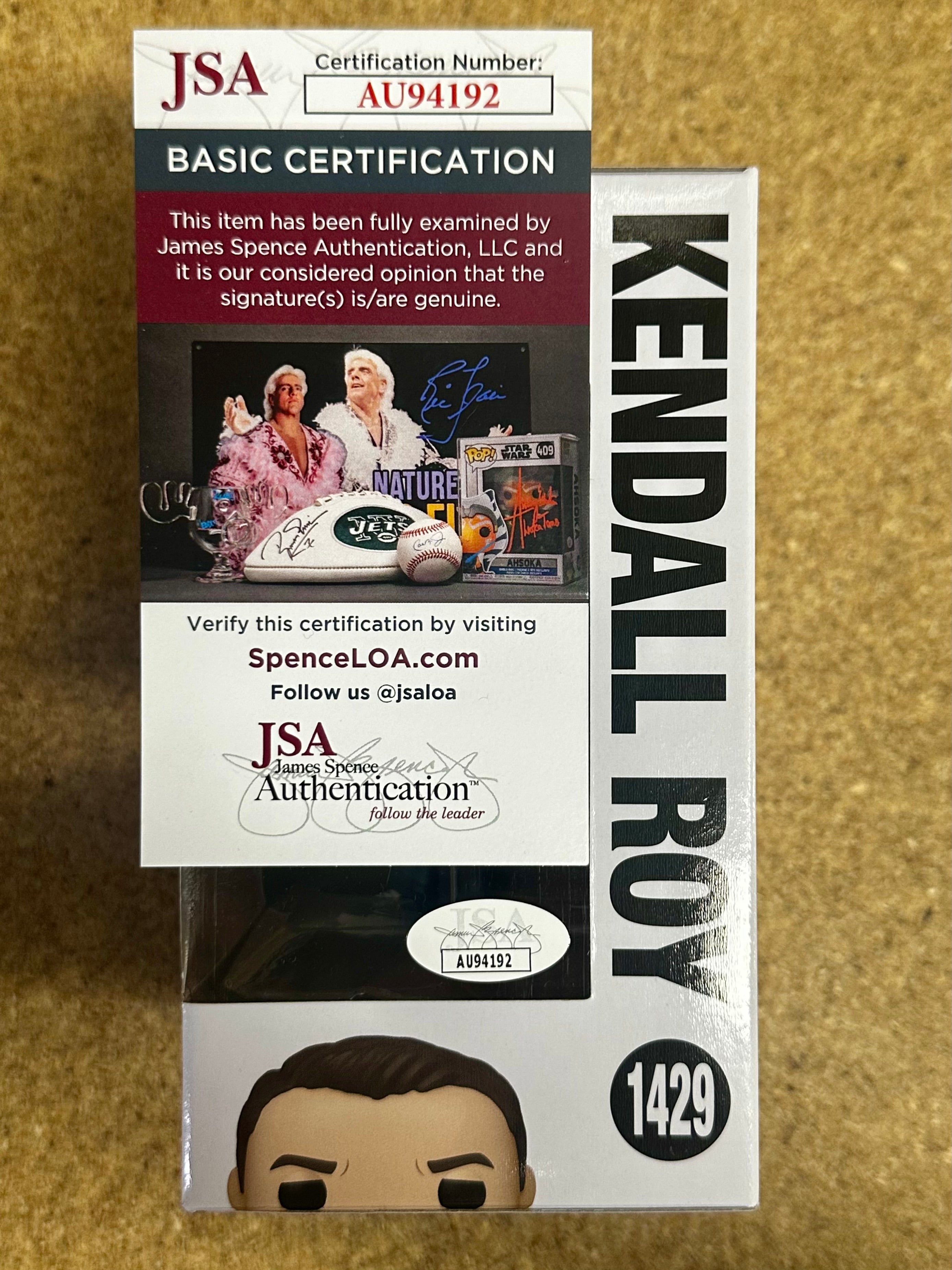 Jeremy Strong Signed Kendall Roy Funko Pop! #1429 Succession 2024 With JSA COA