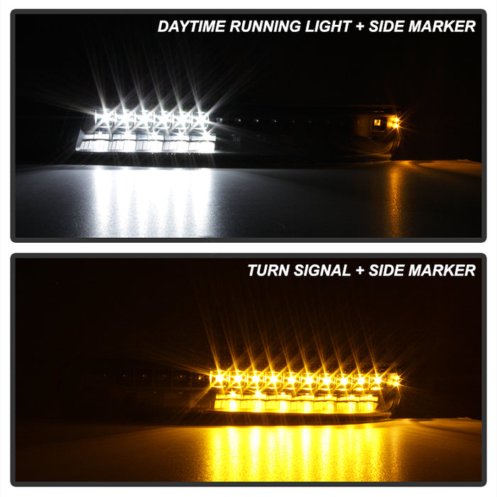 SPYDER Xtune GMC Sierra 99-06 / GMC Yukon 00-06 (Non Denali Model) Bumper Lights - Black (CBL-GSI99-LED-BK) 9029325