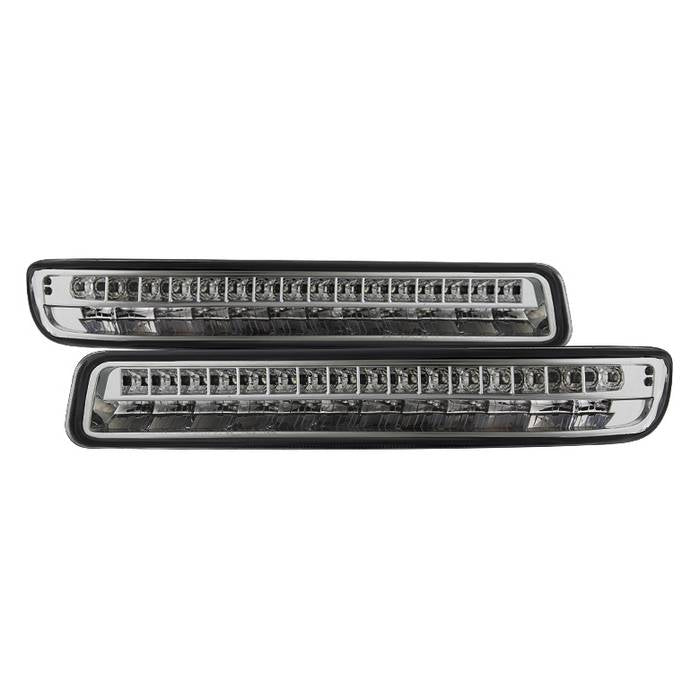 SPYDER xTune 99-06 GMC Sierra (Excl Denali) Full LED Bumper Lights - Chrome (CBL-GSI99-LED-C) 9029318