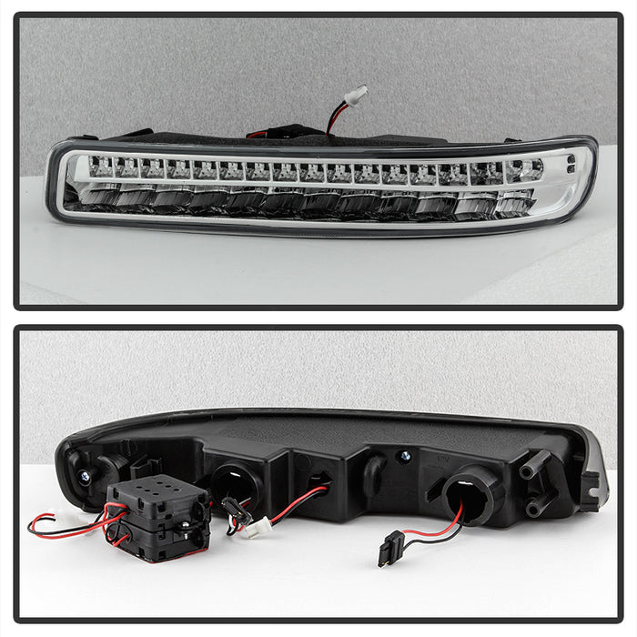 SPYDER xTune 99-06 GMC Sierra (Excl Denali) Full LED Bumper Lights - Chrome (CBL-GSI99-LED-C) 9029318