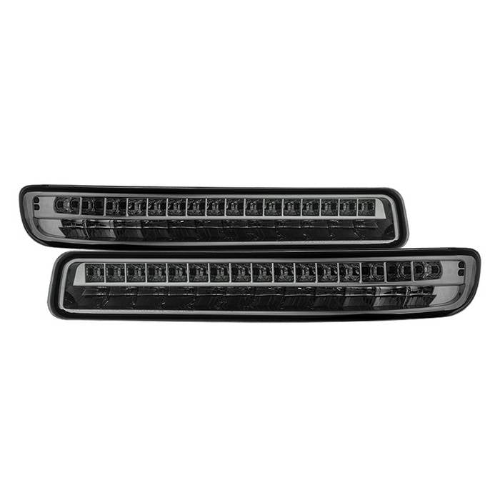 SPYDER xTune 99-06 GMC Sierra (Excl Denali) Full LED Bumper Lights - Smoke (CBL-GSI99-LED-SM) 9029332