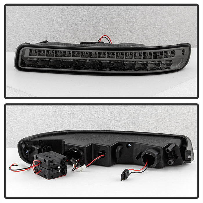 SPYDER xTune 99-06 GMC Sierra (Excl Denali) Full LED Bumper Lights - Smoke (CBL-GSI99-LED-SM) 9029332