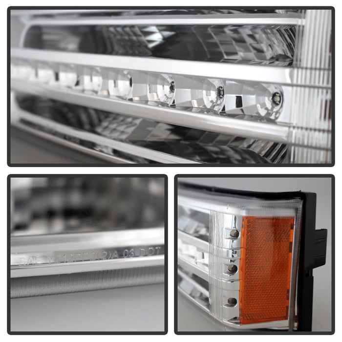 SPYDER Xtune Chevy Silverado 03-06 / Avalanche 02-06 LED Bumper Lights Chrome CBL-JH-CS03-LED-C 9027499