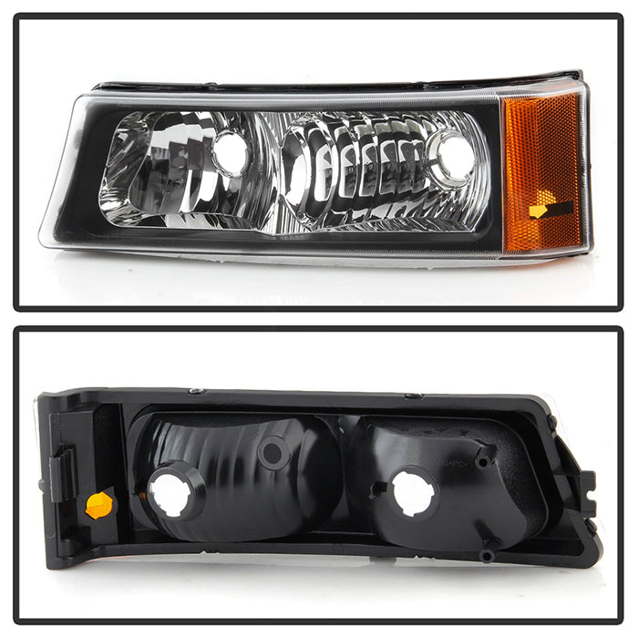 SPYDER Xtune Chevy Silverado 03-06 LED Bumper Lights Black CBL-JH-CSIL03-AM-BK 5079305