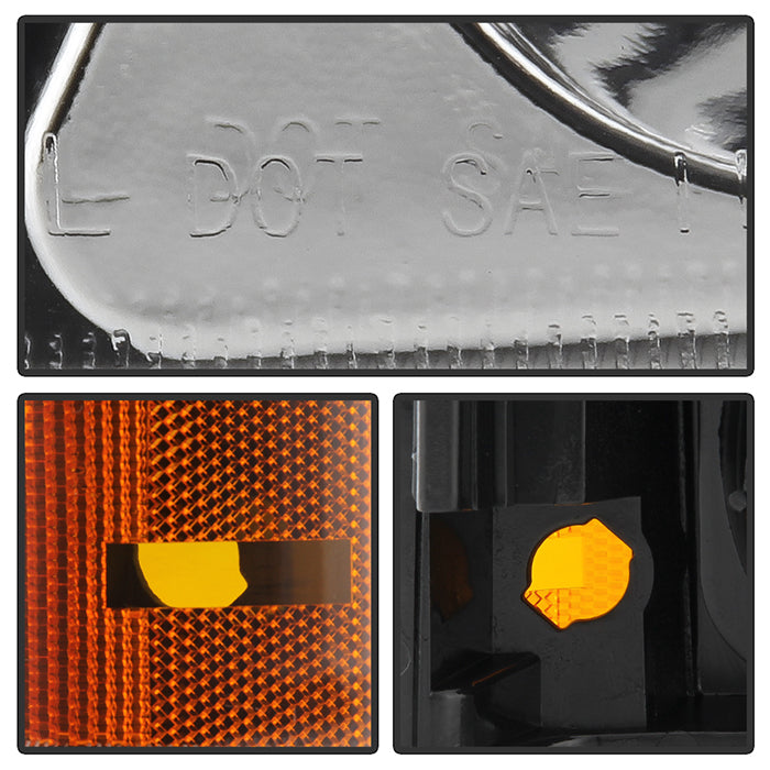 SPYDER Xtune Chevy Silverado 03-06 Bumper Lights Amber Reflector Chrome CBL-JH-CSIL03-AM-E 5079299