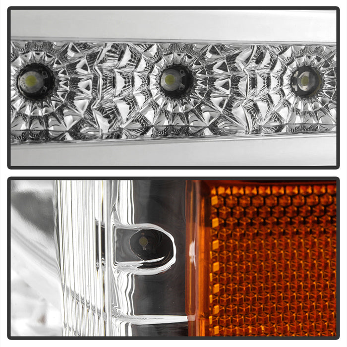 SPYDER xTune 03-06 Chevy Silverado (w/o Body Cladding) LED Bumper Lights - Chrm (CBL-JH-CSIL03-LED-C) 9032929