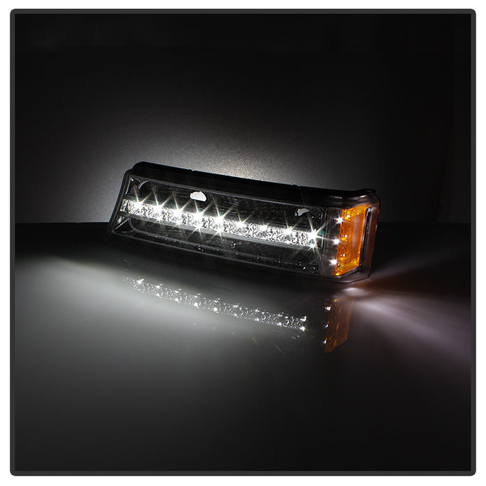 SPYDER xTune 03-06 Chevy Silverado (w/o Body Cladding) LED Bumper Lights - Chrm (CBL-JH-CSIL03-LED-C) 9032929