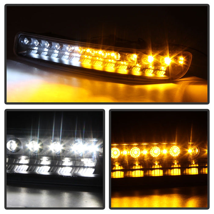 SPYDER Xtune GMC Sierra 99-06 Full LED Bumper Lights Black CBL-JH-GS99-LED-BK 9027147