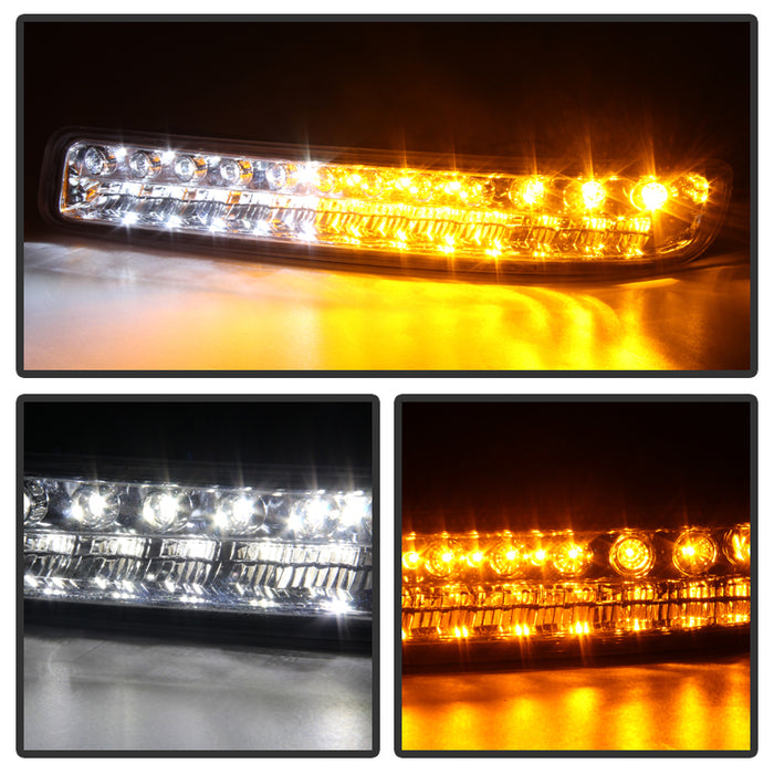 SPYDER Xtune GMC Sierra 99-06 Full LED Bumper Lights Smoke CBL-JH-GS99-LED-SM 9027130