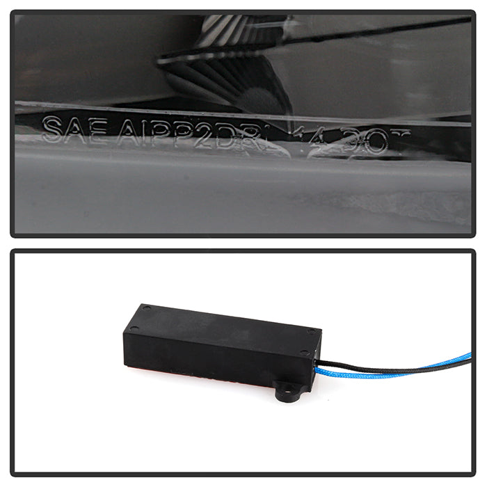 SPYDER xTune 14-17 Jeep Cherokee Parking Signal Lights - LED Daytime Running - Black - CBL-JH-JC14-LED-BK 9047145