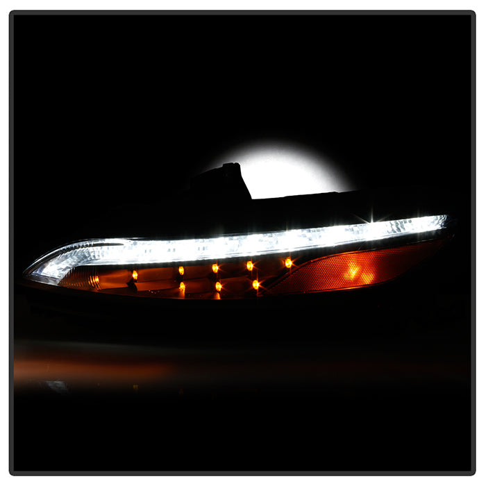 SPYDER xTune 14-17 Jeep Cherokee Parking Signal Lights - LED Daytime Running - Black - CBL-JH-JC14-LED-BK 9047145