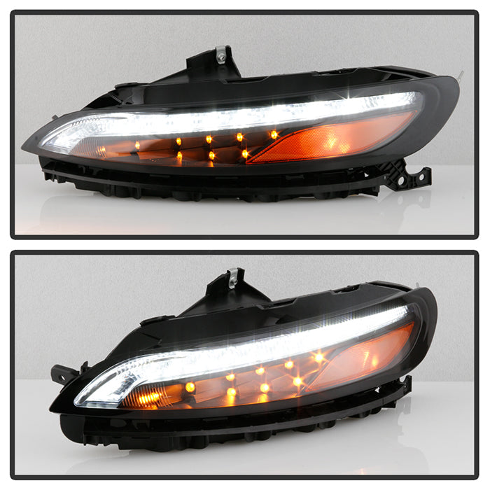 SPYDER xTune 14-17 Jeep Cherokee Parking Signal Lights - LED Daytime Running - Black - CBL-JH-JC14-LED-BK 9047145