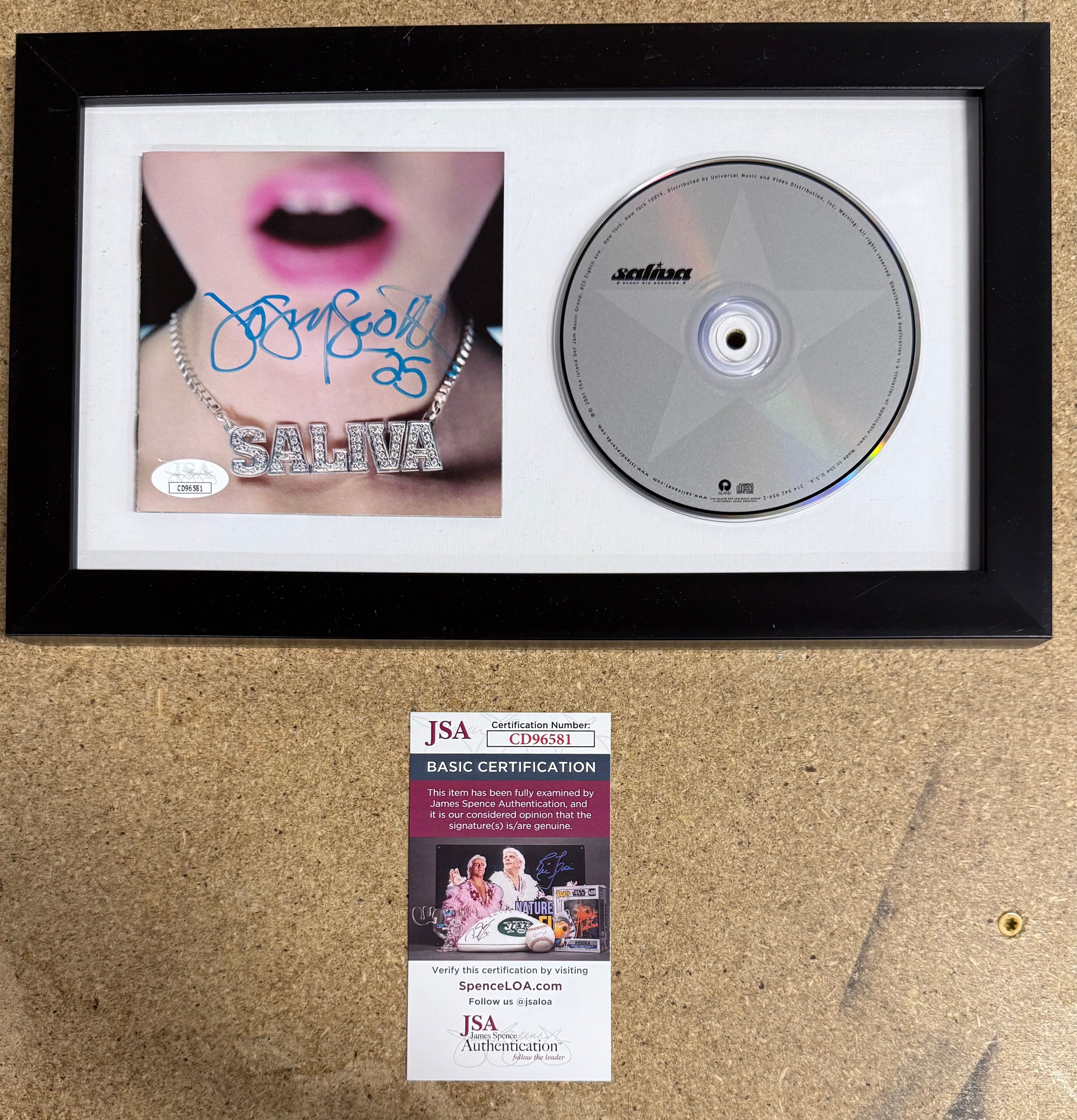 OG Josey Scott Signed Saliva “Every Six Seconds” (2001) Framed CD With JSA COA
