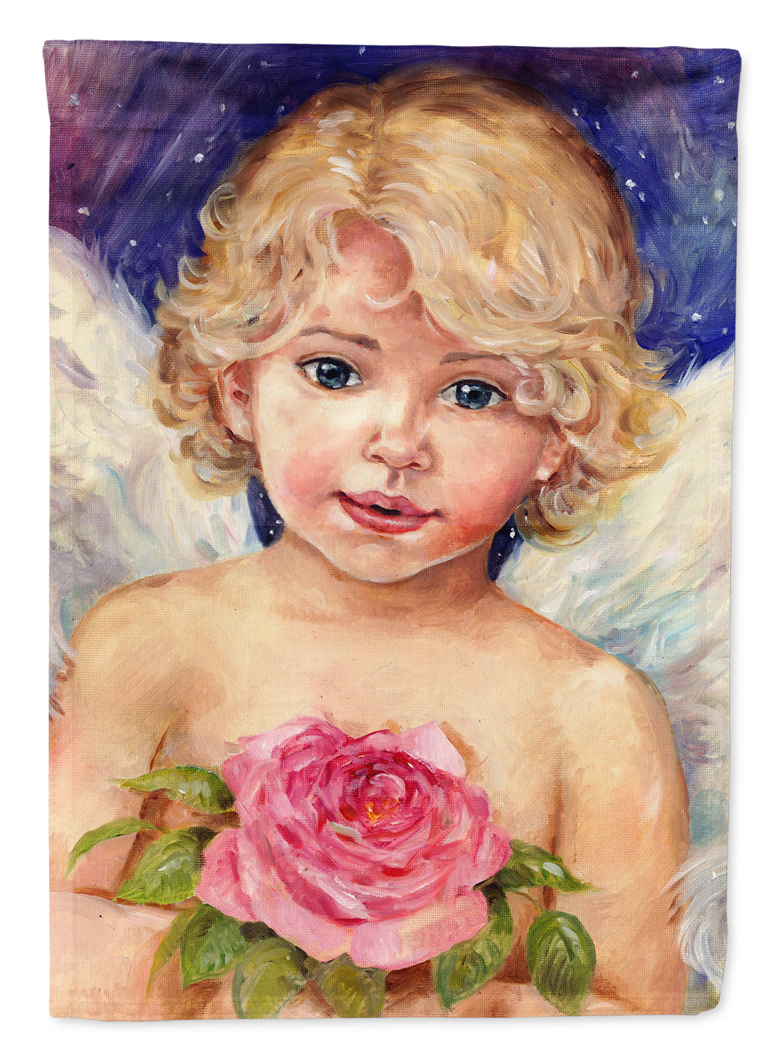 Little Angel by Debbie Cook Garden Flag Mailbox Decorative Yard Banner Outside Patio Artwork for Flower Beds, Garden Size, Multicolor