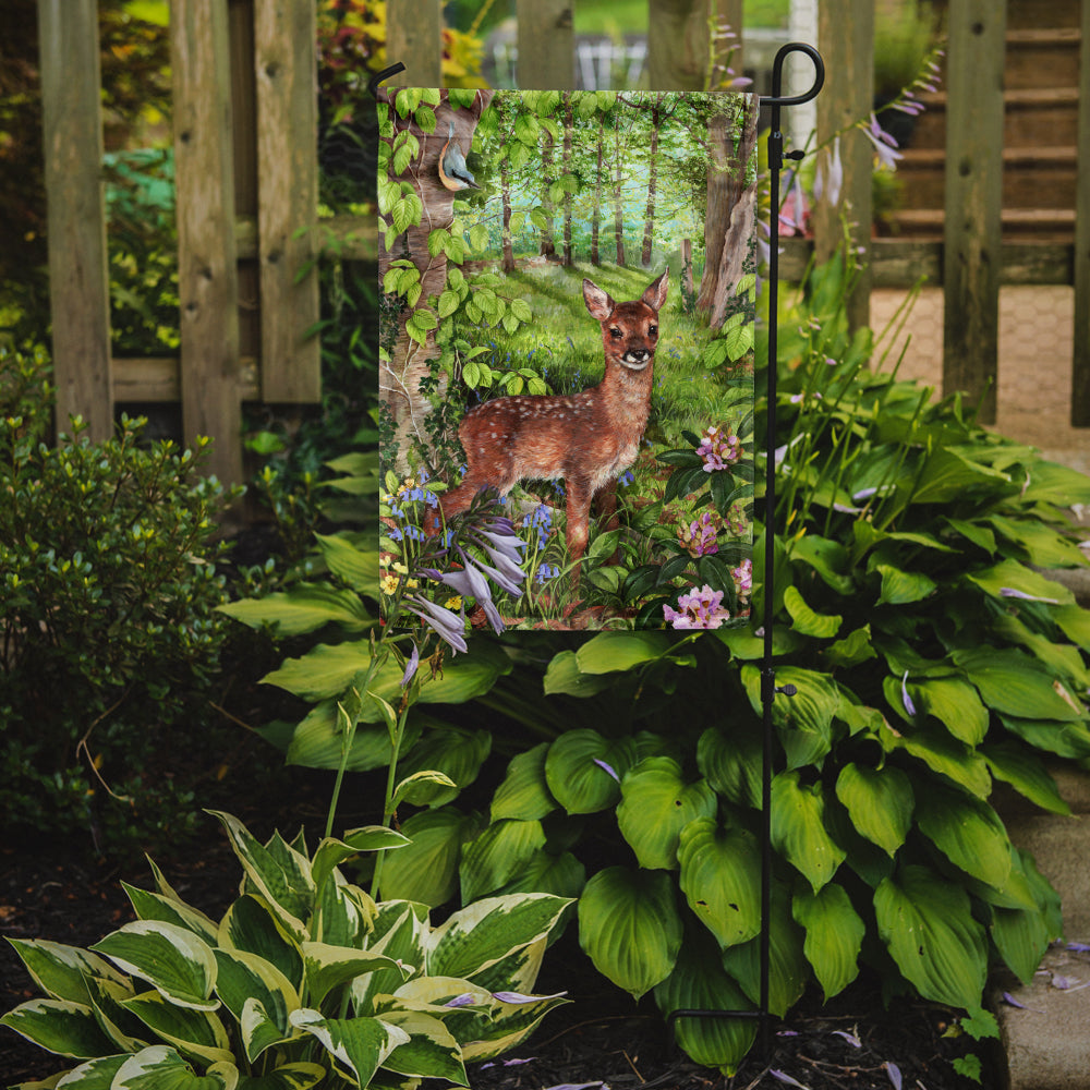 European Roe Deer Fawn Garden Flag Mailbox Decorative Yard Banner Outside Patio Artwork for Flower Beds, Garden Size, Multicolor