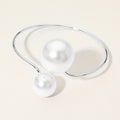 SECRET BOX_Bold Pearl Tip Cuff Bracelet