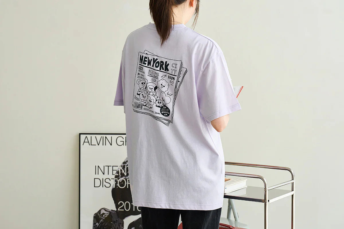 BT21 - Basic Short Sleeve Tshirt City Edition Purple