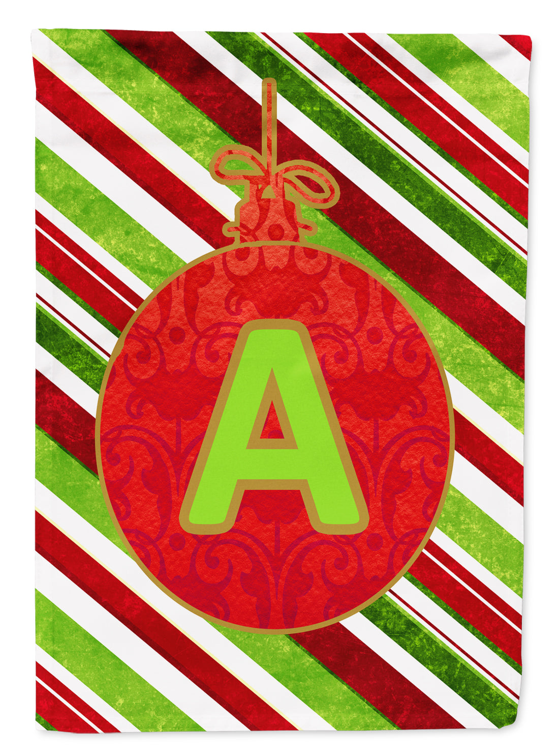 Christmas Oranment Holiday Initial Letter A House Flag 28x40 Porch Sleeve Pole Decorative Outside Yard Banner Artwork Wall Hanging, Polyester