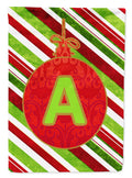 Christmas Oranment Holiday Initial Letter A Garden Flag Mailbox Decorative Yard Banner Outside Patio Artwork for Flower Beds, Garden Size, Multicolor