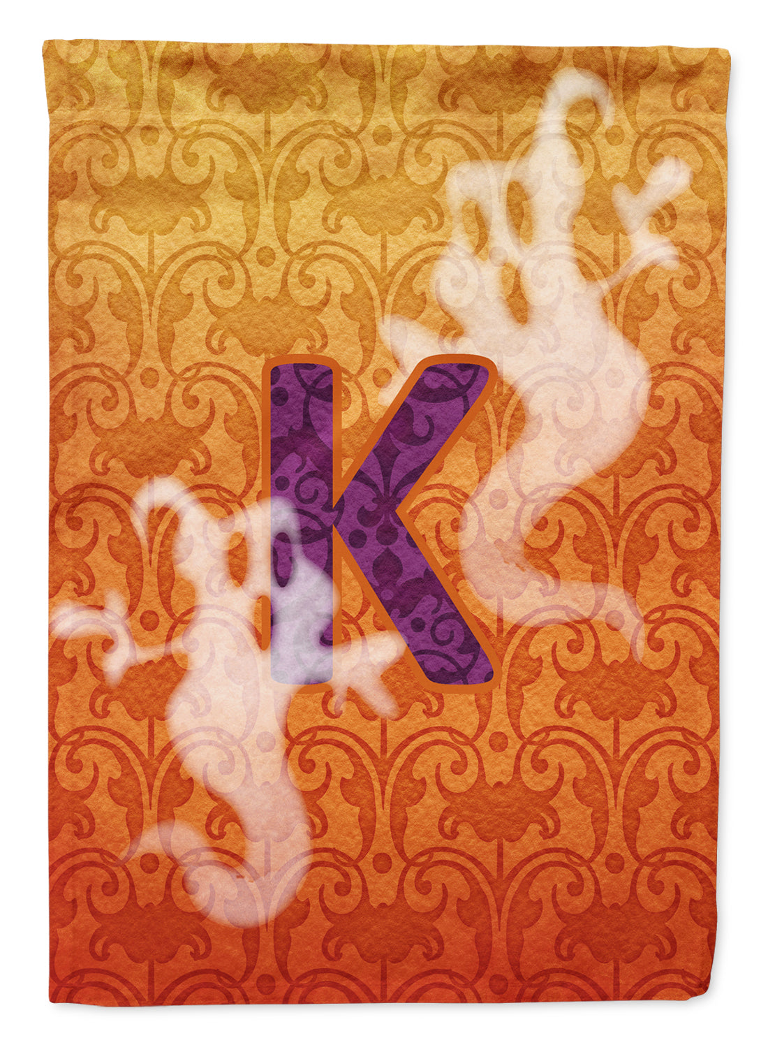 Halloween Ghost Letter K Garden Flag Mailbox Decorative Yard Banner Outside Patio Artwork for Flower Beds, Garden Size, Multicolor