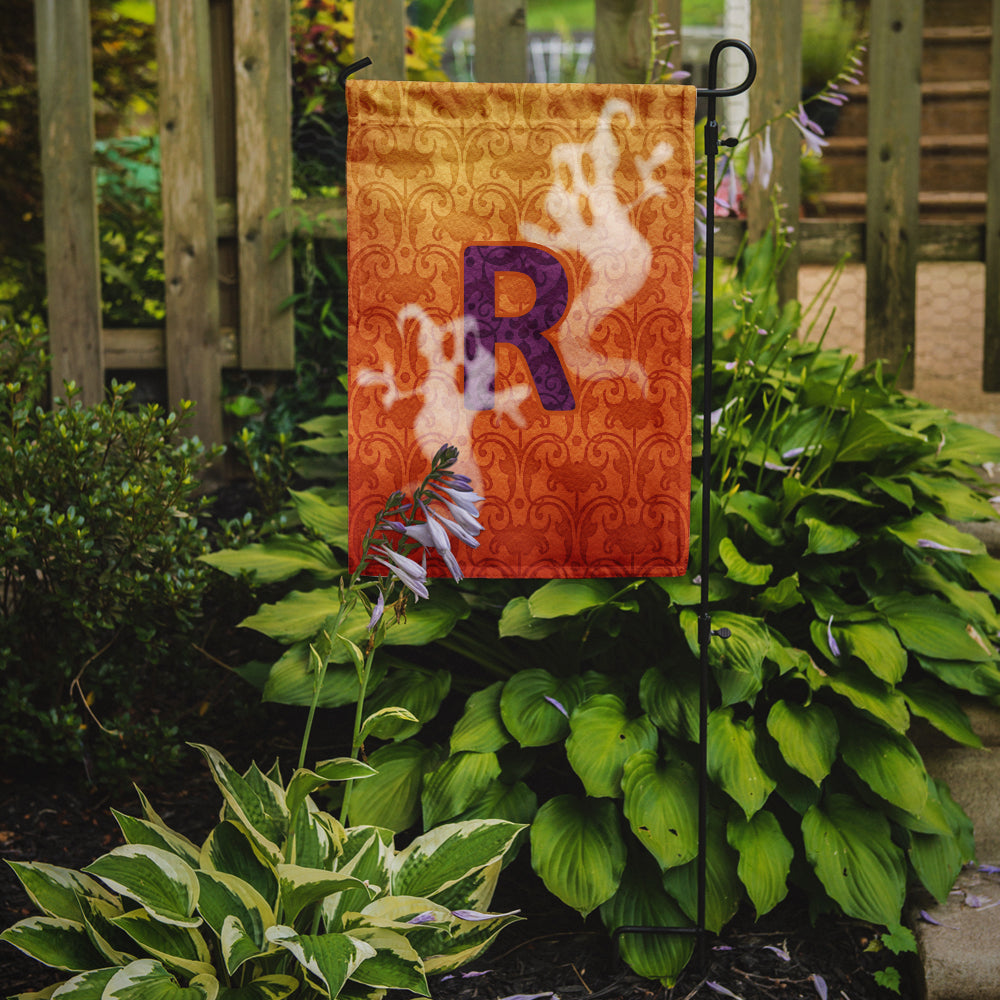 Halloween Ghost Letter R Garden Flag Mailbox Decorative Yard Banner Outside Patio Artwork for Flower Beds, Garden Size, Multicolor