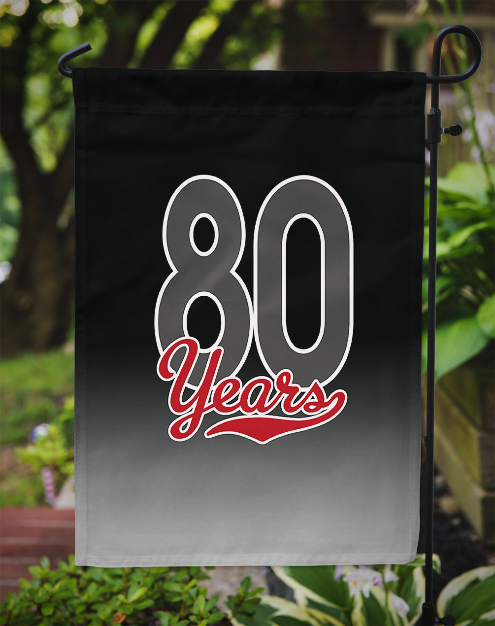 80 Years Garden Flag Mailbox Decorative Yard Banner Outside Patio Artwork for Flower Beds, Garden Size, Multicolor
