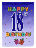 Happy 18th Birthday Garden Flag Mailbox Decorative Yard Banner Outside Patio Artwork for Flower Beds, Garden Size, Multicolor