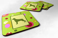 Rottweiler Foam Coasters Set of 4 Cup Coasters for Indoor Outdoor, Tabletop Protection, Anti Slip, Mouse pad Material