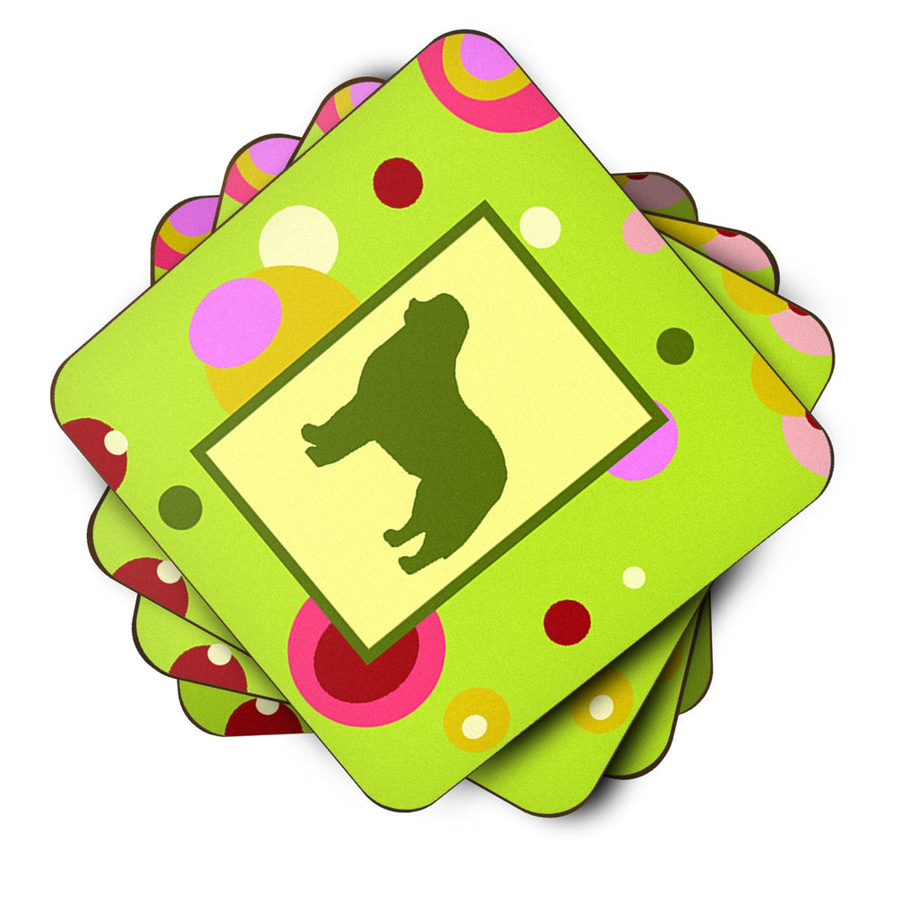 Bernese Mountain Dog Foam Coasters Set of 4 Cup Coasters for Indoor Outdoor, Tabletop Protection, Anti Slip, Mouse pad Material