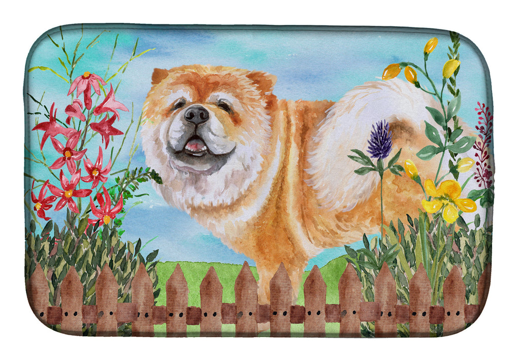 Cane Corso Spring Dish Drying Mat Absorbent Dish Drying Mat Pad for Kitchen Counter Dish Drainer Mat for Countertop, 14 x 21", Multicolor