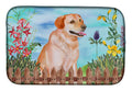 Labrador Retriever Spring Dish Drying Mat Absorbent Dish Drying Mat Pad for Kitchen Counter Dish Drainer Mat for Countertop, 14 x 21", Multicolor