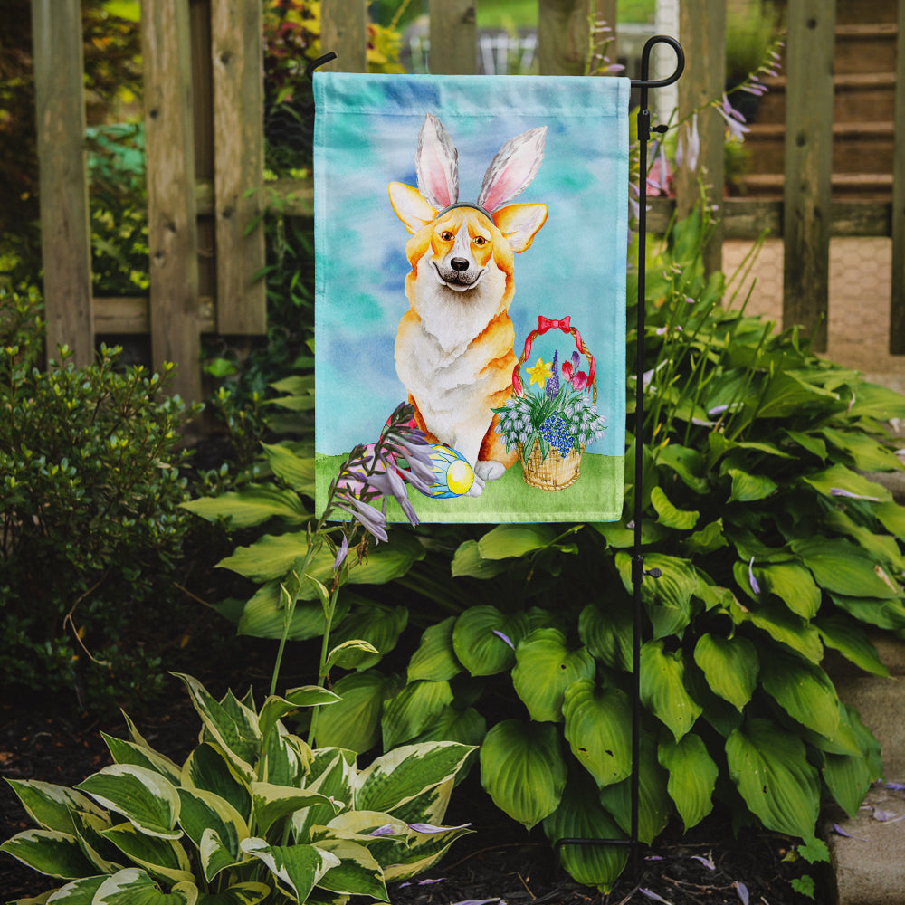 Corgi Easter Bunny Garden Flag Mailbox Decorative Yard Banner Outside Patio Artwork for Flower Beds, Garden Size, Multicolor