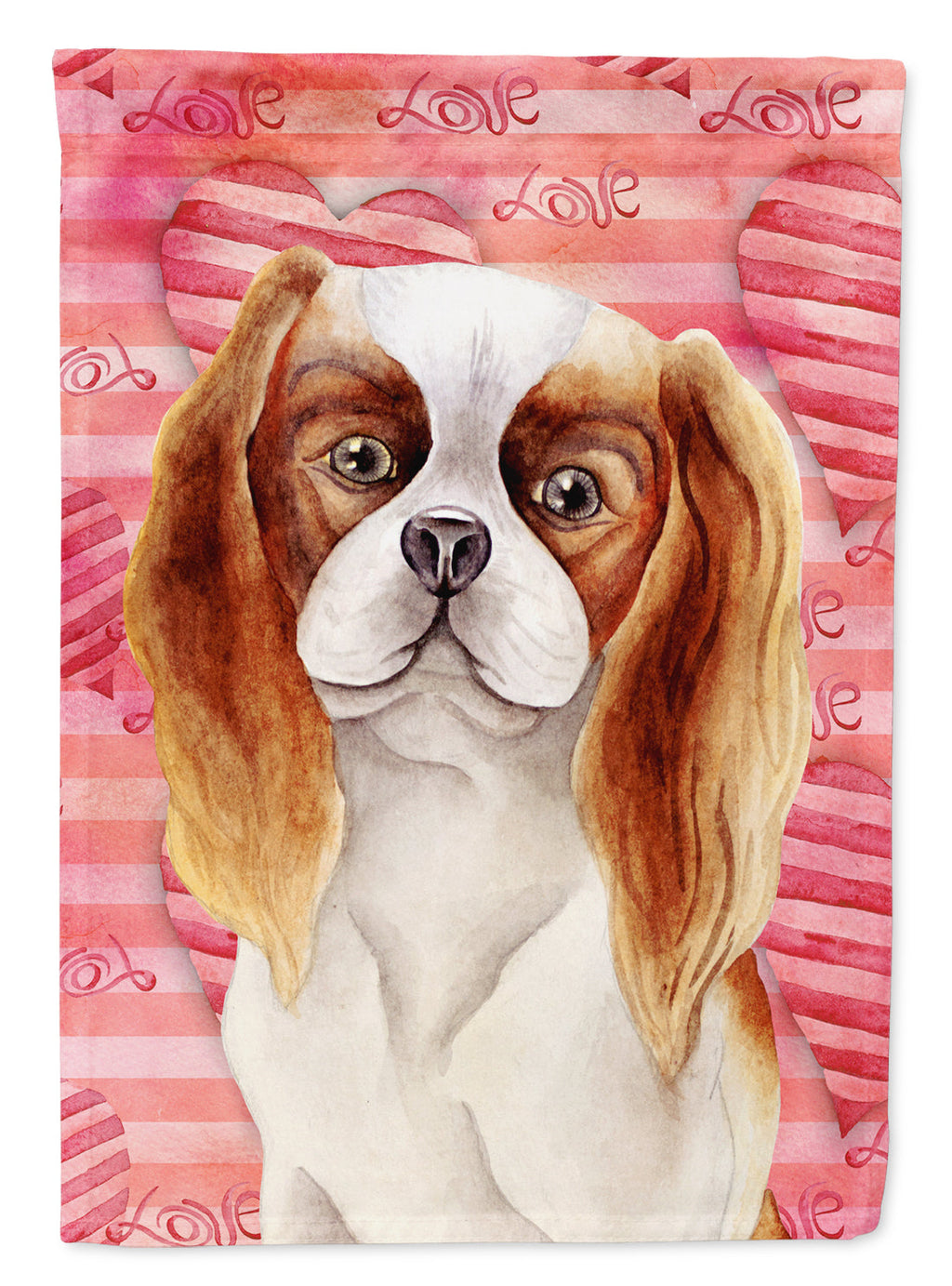 Cavalier Spaniel Love Garden Flag Mailbox Decorative Yard Banner Outside Patio Artwork for Flower Beds, Garden Size, Multicolor