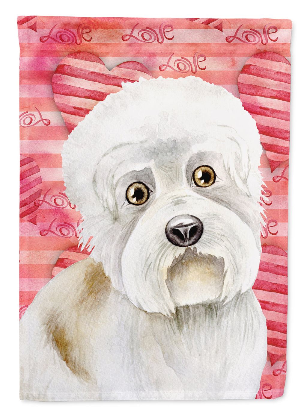 Dandie Dinmont Love Garden Flag Mailbox Decorative Yard Banner Outside Patio Artwork for Flower Beds, Garden Size, Multicolor