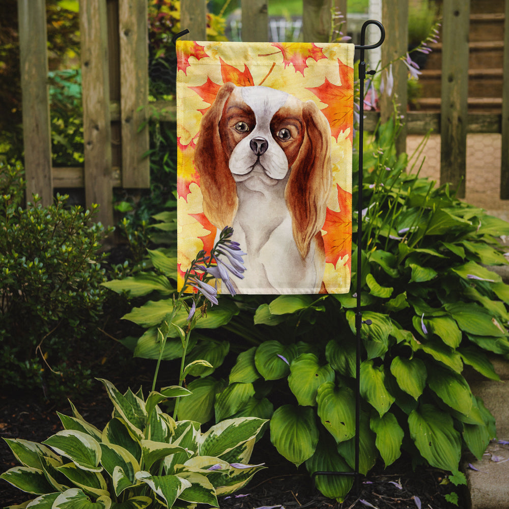 Cavalier Spaniel Fall Garden Flag Mailbox Decorative Yard Banner Outside Patio Artwork for Flower Beds, Garden Size, Multicolor