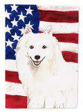 Patriotic USA Japanese Spitz Garden Flag Mailbox Decorative Yard Banner Outside Patio Artwork for Flower Beds, Garden Size, Multicolor