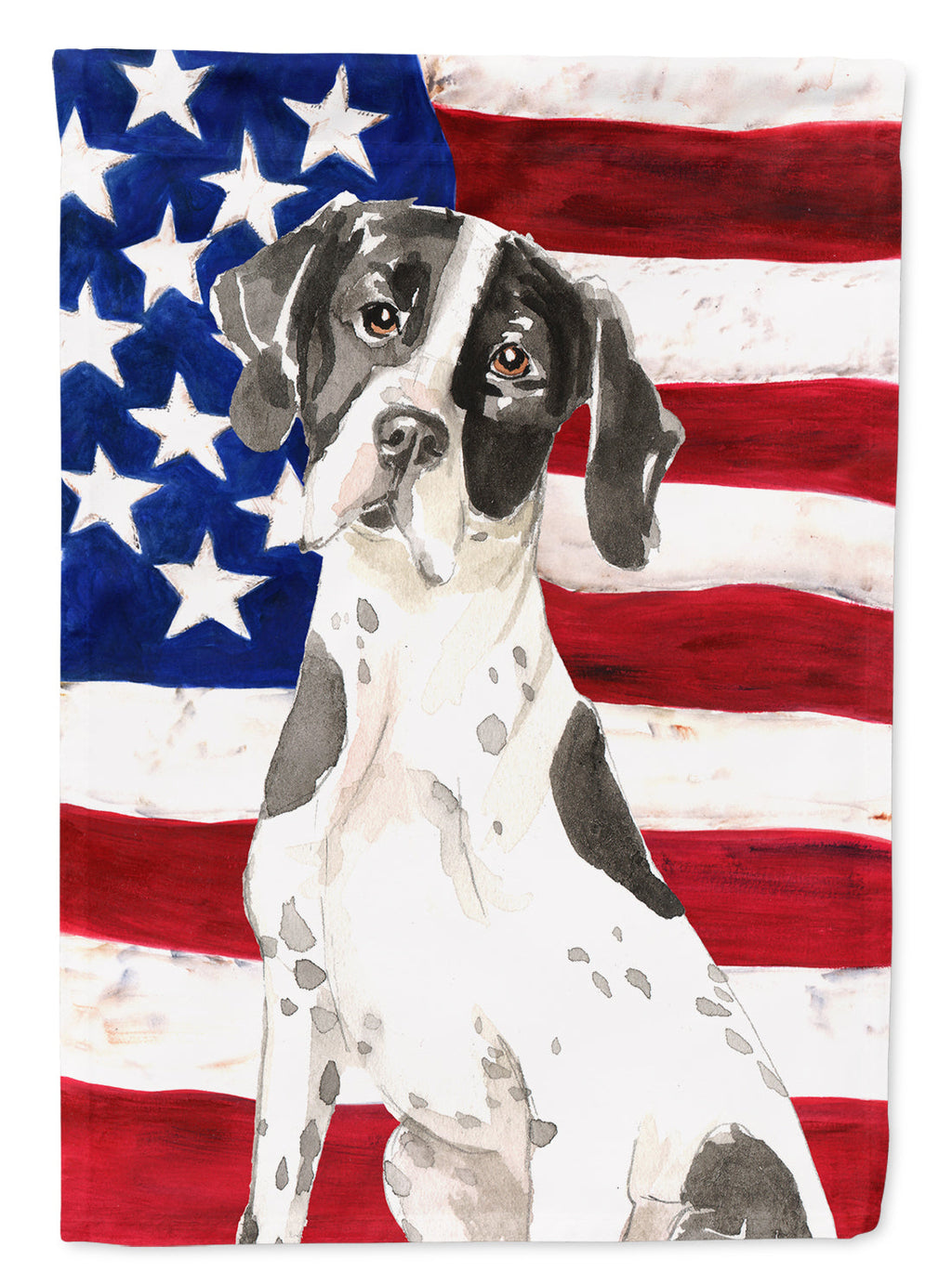 Patriotic USA English Pointer Garden Flag Mailbox Decorative Yard Banner Outside Patio Artwork for Flower Beds, Garden Size, Multicolor