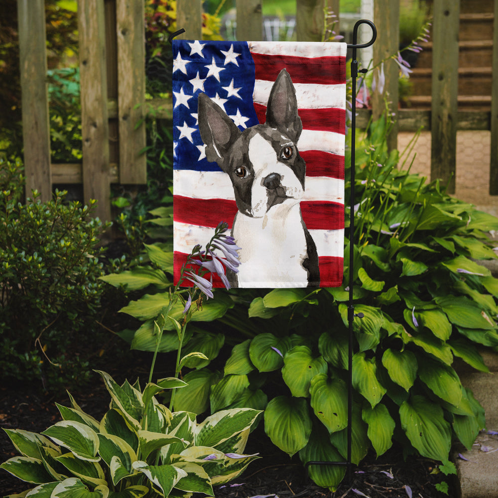 Patriotic USA Boston Terrier Garden Flag Mailbox Decorative Yard Banner Outside Patio Artwork for Flower Beds, Garden Size, Multicolor