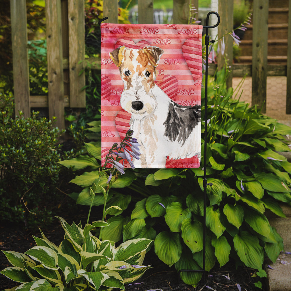Love a Fox Terrier Garden Flag Mailbox Decorative Yard Banner Outside Patio Artwork for Flower Beds, Garden Size, Multicolor